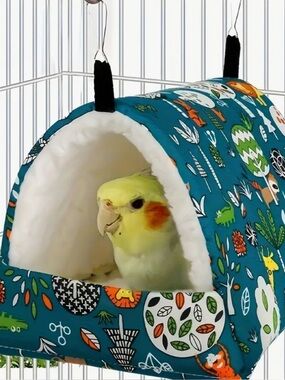 Bird Hanging Tent Nest Hammock Cozy Hideout Parrot Cockatiel NIP